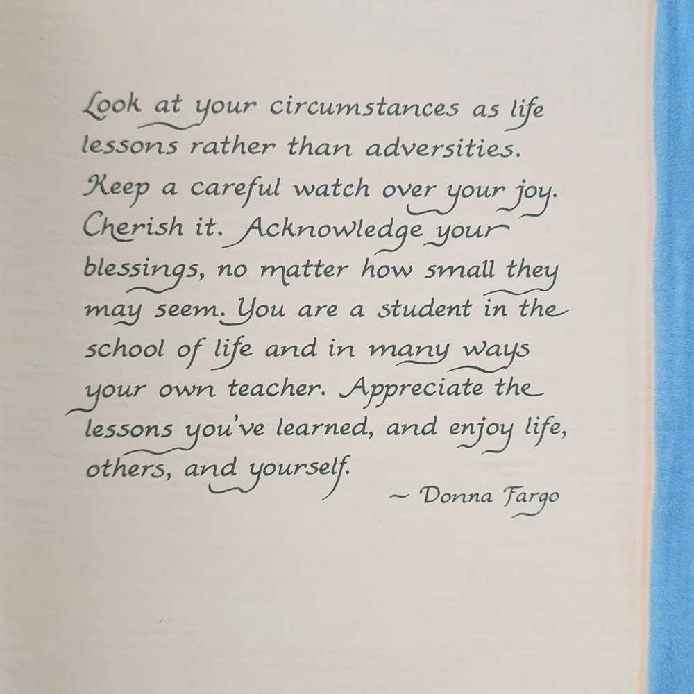 Blue Mountain Arts Greeting Card Life Lessons Donna Fargo Rainbow Inspirational